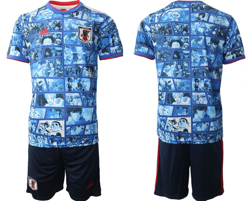 Men 2022 World Cup National Team Japan home blue blank Soccer Jersey->customized soccer jersey->Custom Jersey